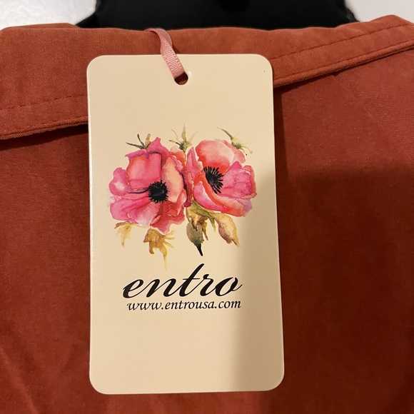 NWT Rust Lightweight Entro Shacket Size L - Picture 6 of 12